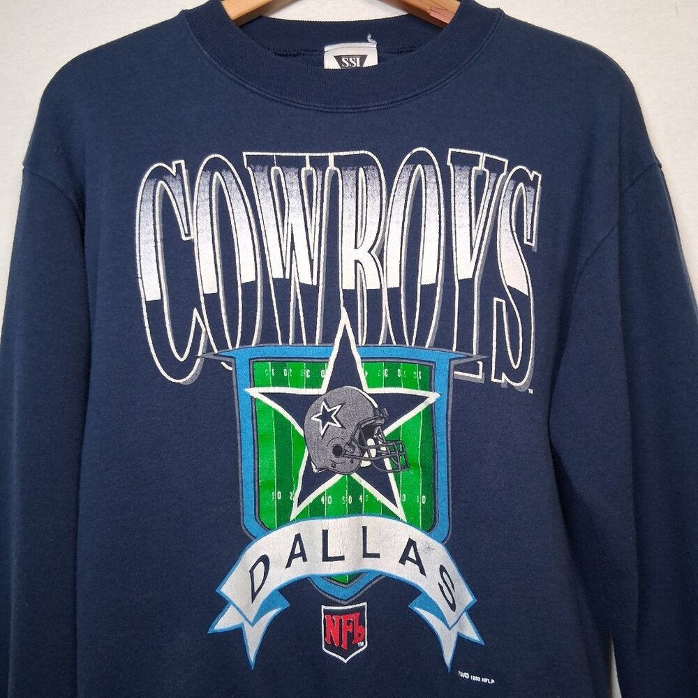 Vintage Dallas Cowboys Sweatshirt Youth XL Crewneck NFL Football Field USA